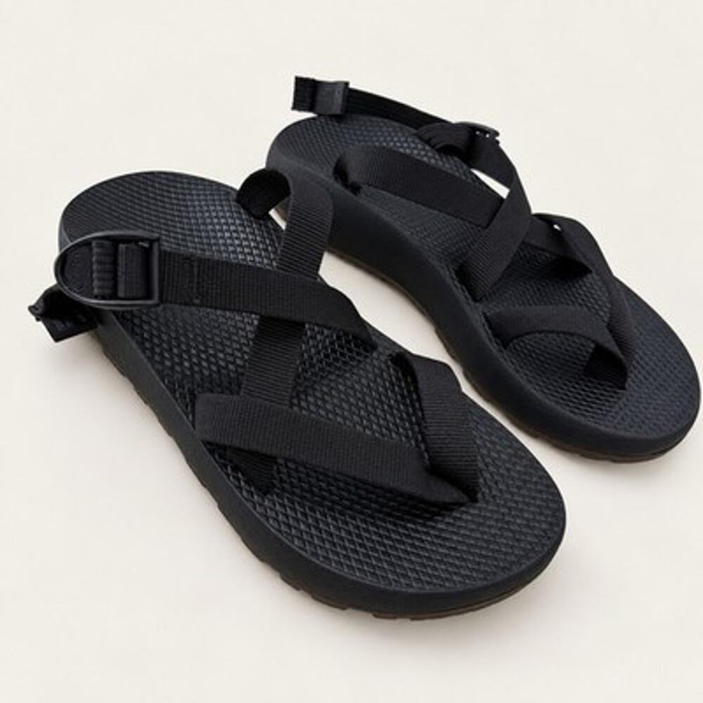 Chaco Men's Tegu Sandals Solid Black Size 9 Slip on